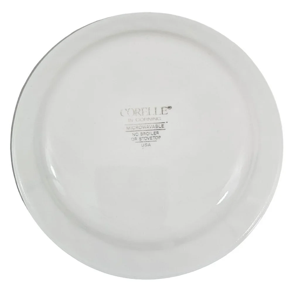 Corelle Corning USA Orchard Rose Floral Center Salad Luncheon Plates - Set of 3